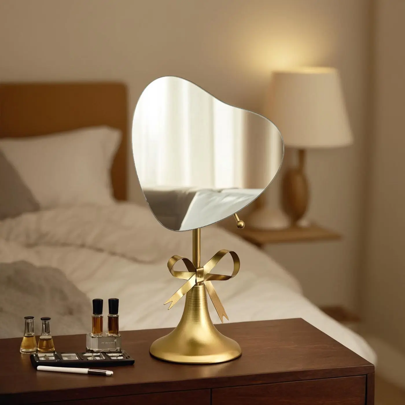 Makeup Mirror Cloud Makeup Mirror Irregular Dressing Table Desktop Mirror Decorating Bedroom Princess Style Dress Decor