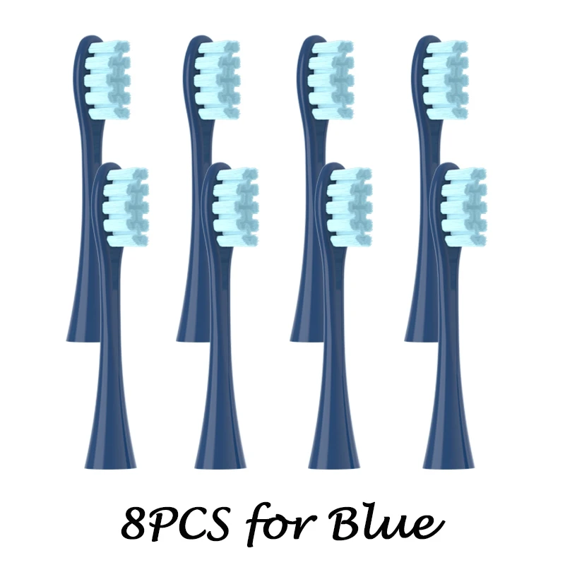 4/8/12PCS Weiche Ersatz Köpfe Für Oclean X/ X PRO/ Z1/ F1 blau DuPont Pinsel Sonic Vakuum Düsen Elektrische Zahnbürste Borsten – Detail 2