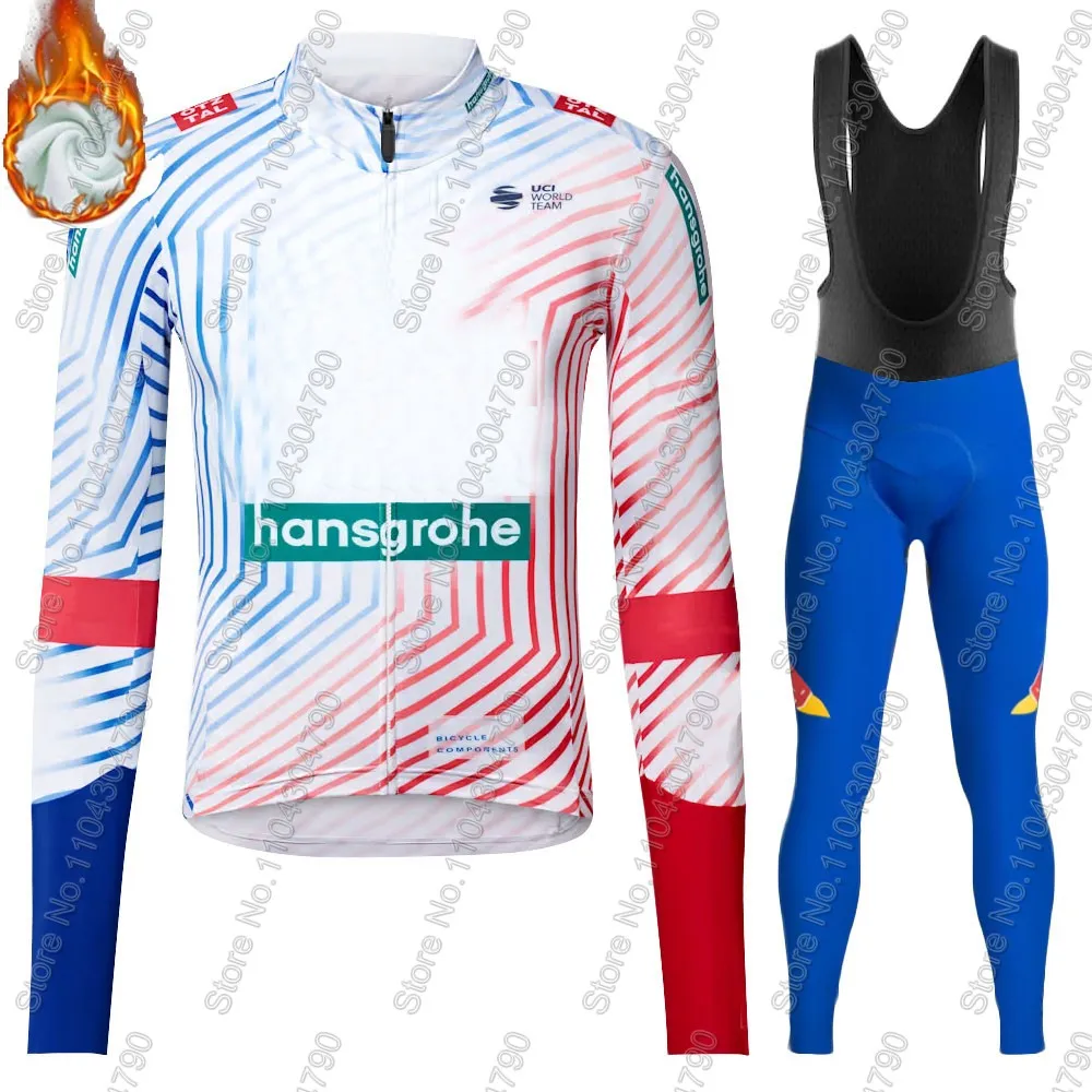 Boraful Hansgrohe 2025 سلوفينيا الدراجات جيرسي مجموعة الرجال طويلة الأكمام Primoz Roglic الملابس الطريق السراويل مريلة دراجة دعوى MTB مايوه
