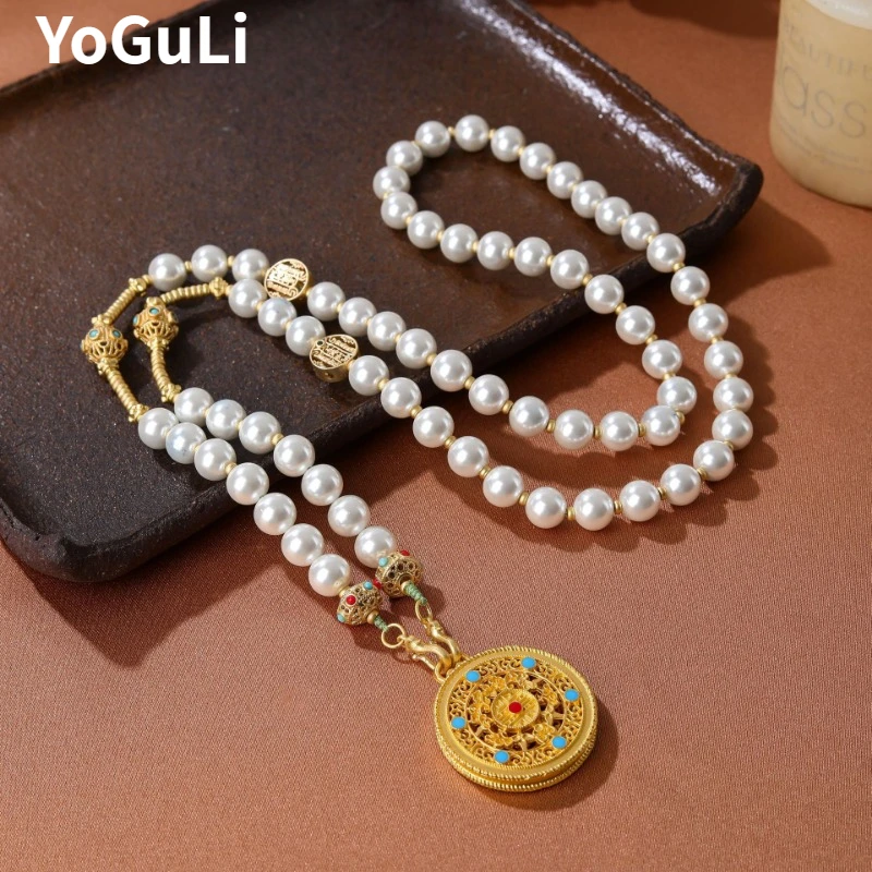 

Fashion Jewelry Luxury Temperament Simulated Pearl Pendant Necklace For Women Wedding Gifts Delicate Design Accessories