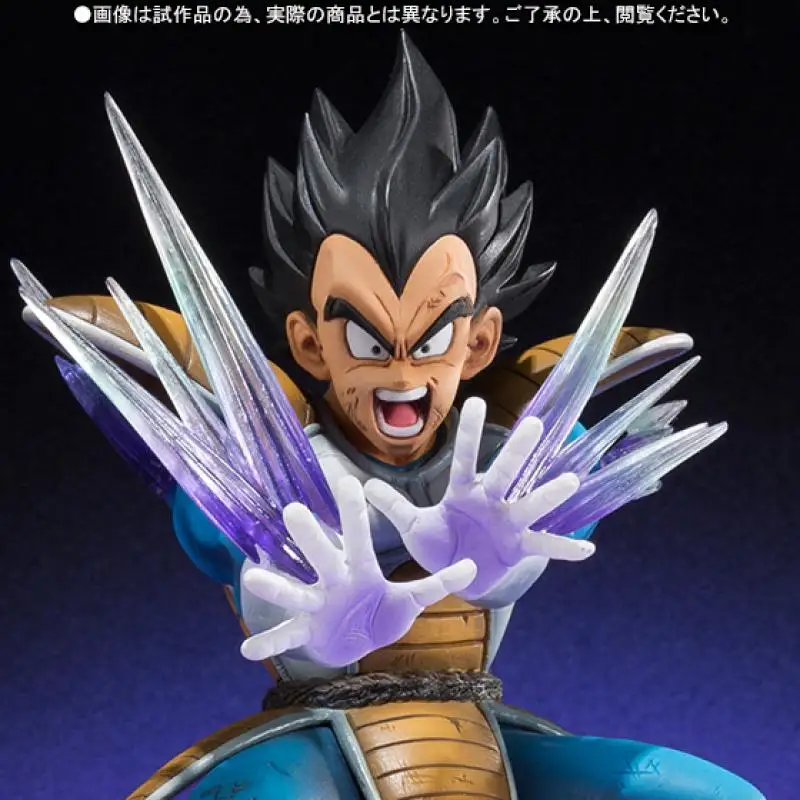 

Bandai Soul Limited Figuarts Zero Dragon Ball Z Vegeta Battle Suit Power Pole Design Action Figure Model Desktop Ornament Toys