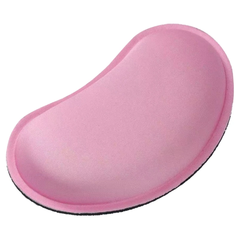 Soft Fabric Mouse Wrist Rest Pad with Not Slip Base and Ergonomic Memory Foam Cushion for Pains Relief Wrist Health