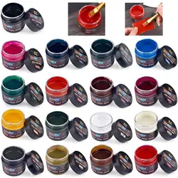 50g/Bottle Leather Coloring Pigment For Leather Crafts Dye Car Seat Care Kit Liquid Pigments Leather Skin Refurbish Repair Tool