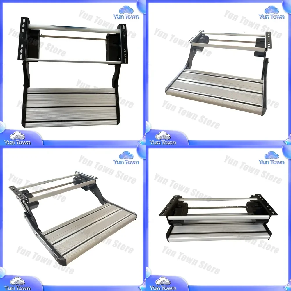 Bear for RV Motorhome Caravan Camper Trailer 200kg Single Layer Folding Aluminum Electric Step with Automatic Retraction