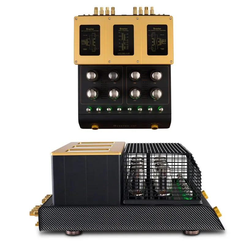 M-075 Bile Machine Amplifier Clone Mcintosh MC150 KT88 Vacuum Tube HIFI Super Power Bile Machine Single Side 150W Pushable ATC