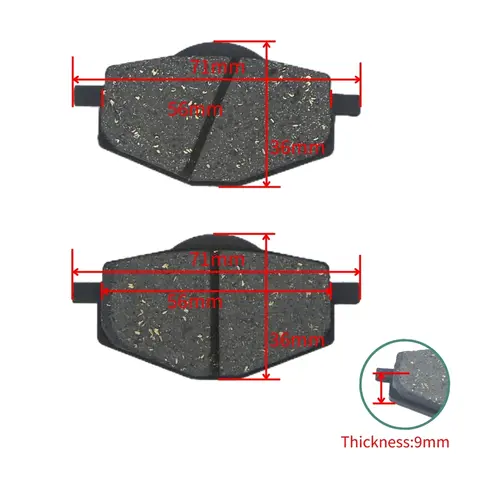 For FA101 YAMAHA DT YBR TDR YZ XC XT XTZ 50 80 125 200 225 250 350 600 660 CF125 Motorcycle Disc Brake Pad Disc Brake Pads