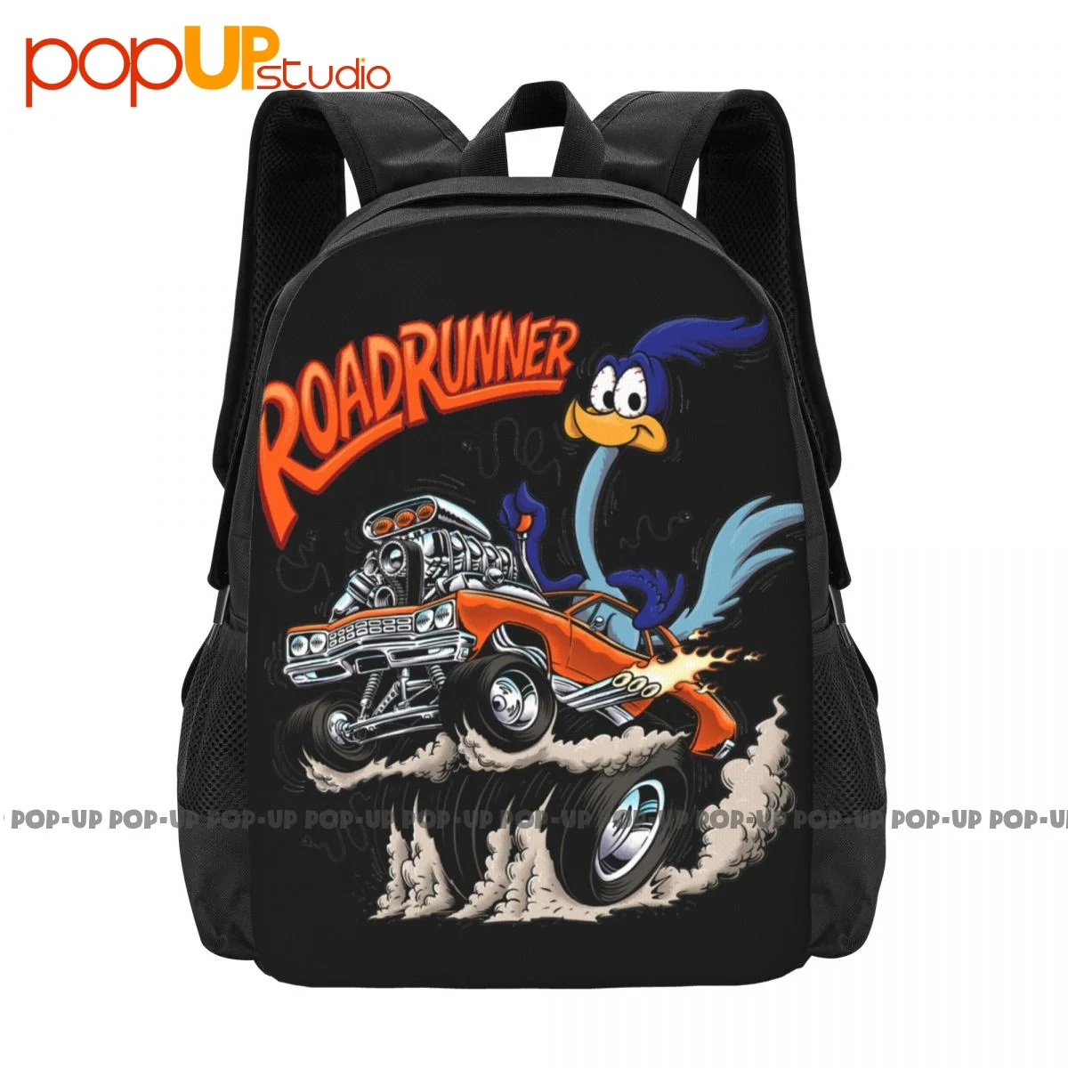 Plymouth Road Runner Rat Fink Art Backpack Large Capacity Cute Training Shopping Bag Riding Backpack