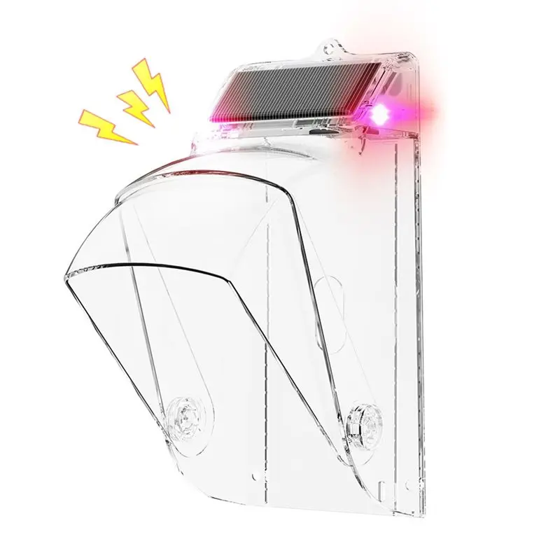 

【SURPISE】Solar-Powered Wireless Doorbell Cover With Sound Waterproof Transparent Doorbell Button Protector Ring Button Rain Cove