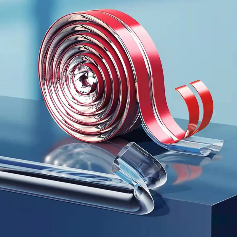 

Прозрачная защитная лента для края стола, самоклеящаяся, для защиты мебели и углов, мягкий бампер от ударов для детей, безопасность малышей