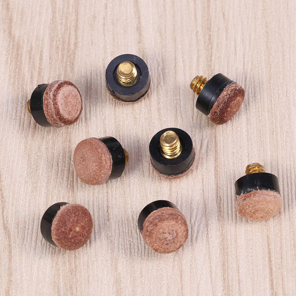 

30 шт. наконечников для бильярдных киев 10 мм, винтовые, сменные, с прочным феррульным креплением, для улучшения производительности