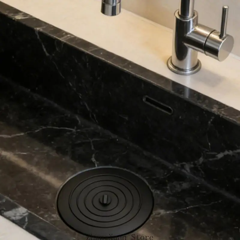Großer Badewannen-Ablaufstopfen mit sicherer Saugbasis, schwerer Silikon-Waschbeckenstopfen für Küche und Badezimmer, 3 x – Detail 10