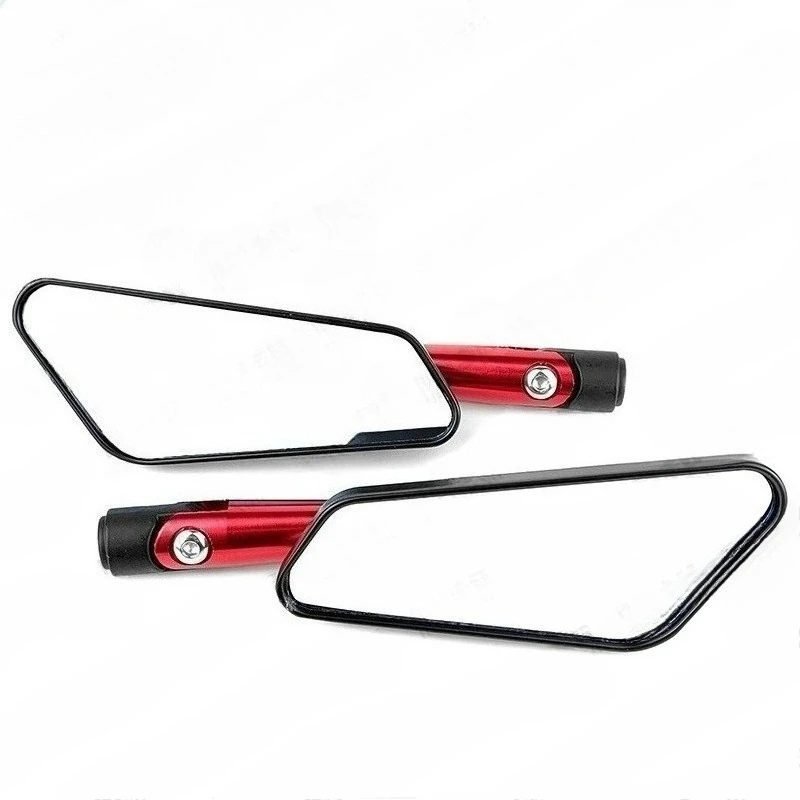 Motorcycle Electric Bike Rearview Mirror - Universal Adjustable Convex Side Backup Mirror for Scooter Moped