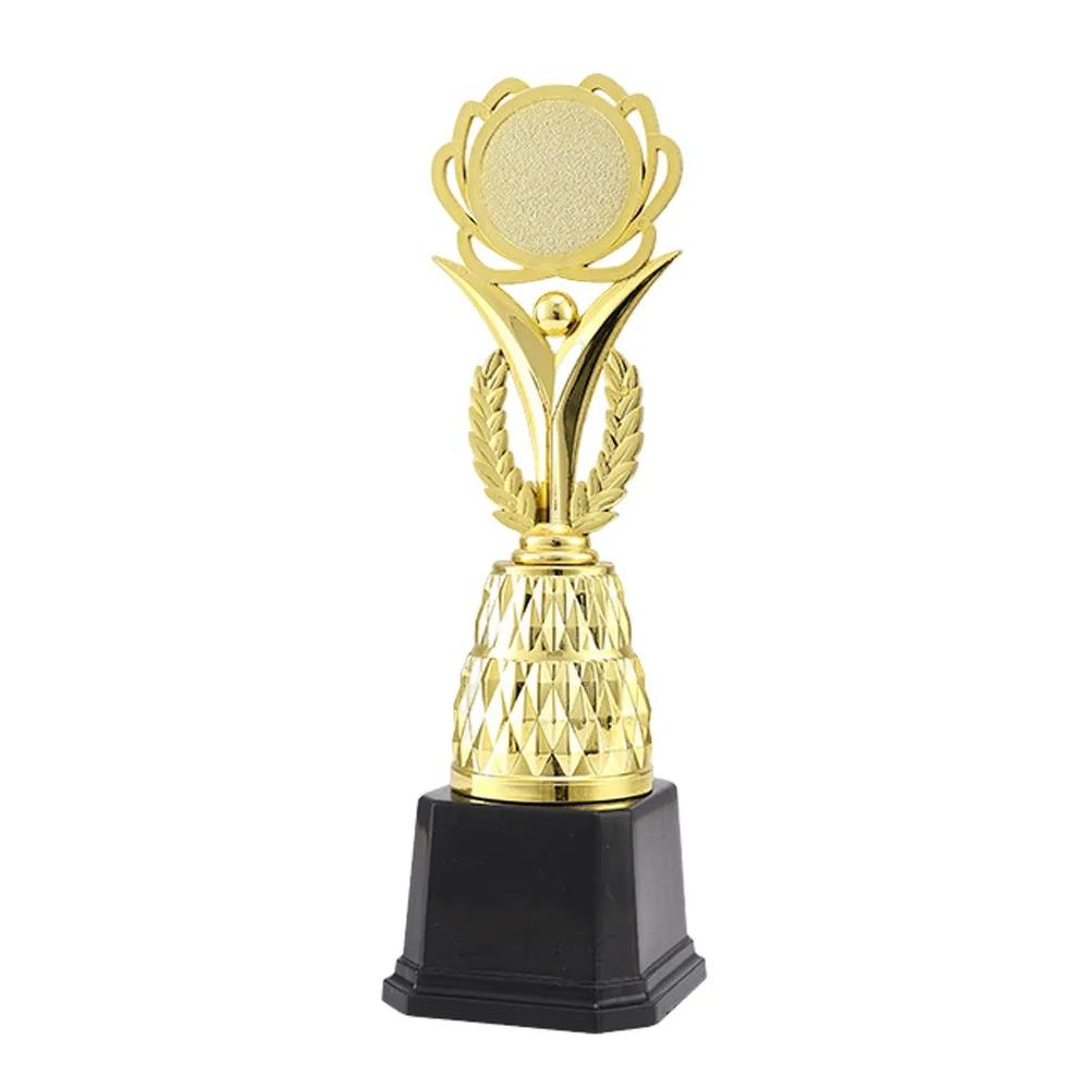

20.5/23.5/26.5/27.5 CM Gold Trophy Large Size Plastic Material Award Cup Gold Color Creative Design Plastic Trophy