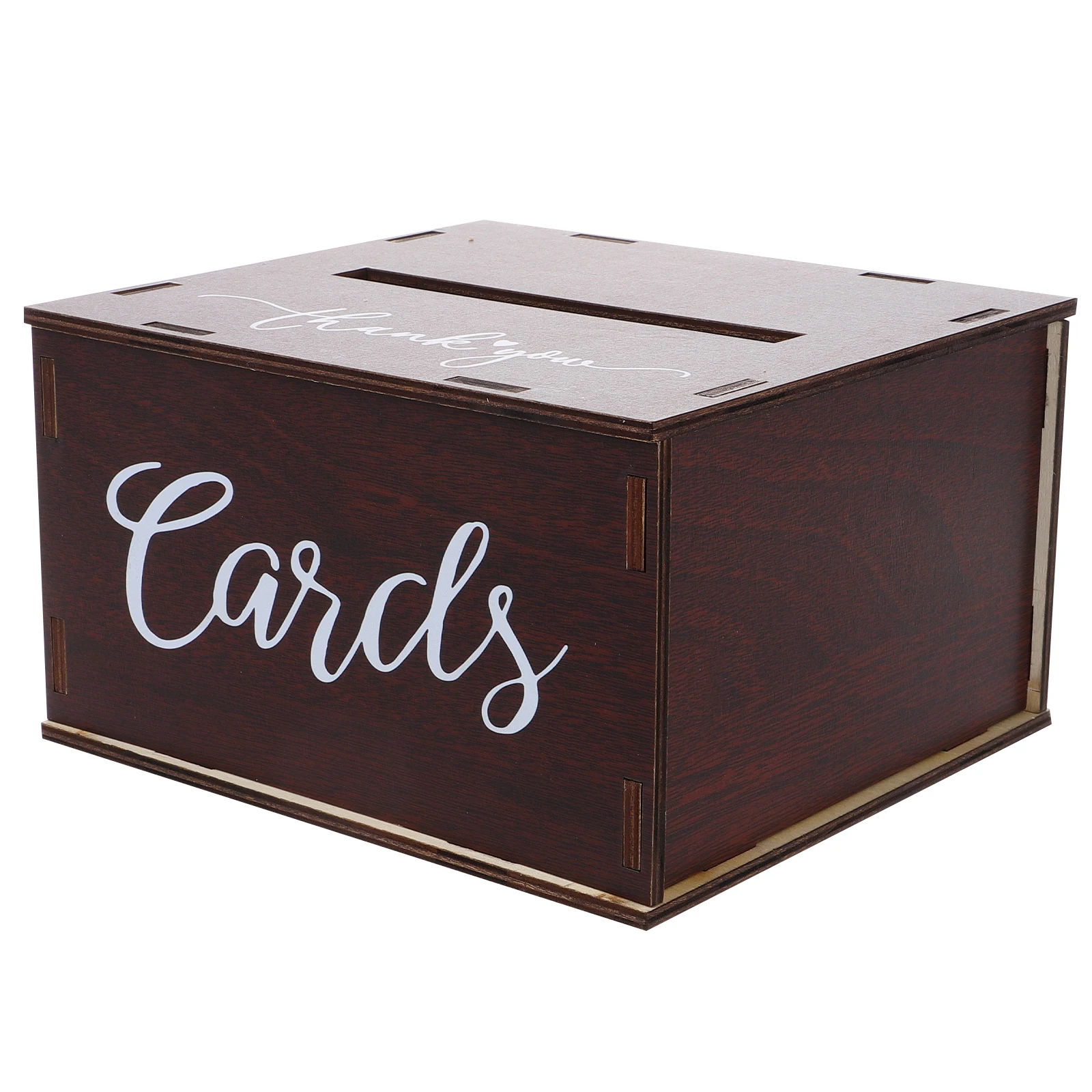 

Wooden Card Box Wedding Case Boxes for Reception Container Money Holder Storage