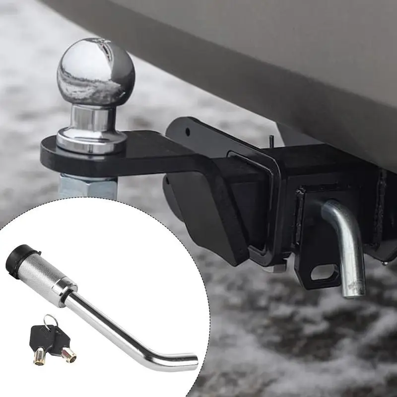 Trailer Coupler Lock Metal Locking Receiver Pin Rustproof Hitch Receiver Pin Lock Anti-Theft Hitch Locking Pin Trailer Locks