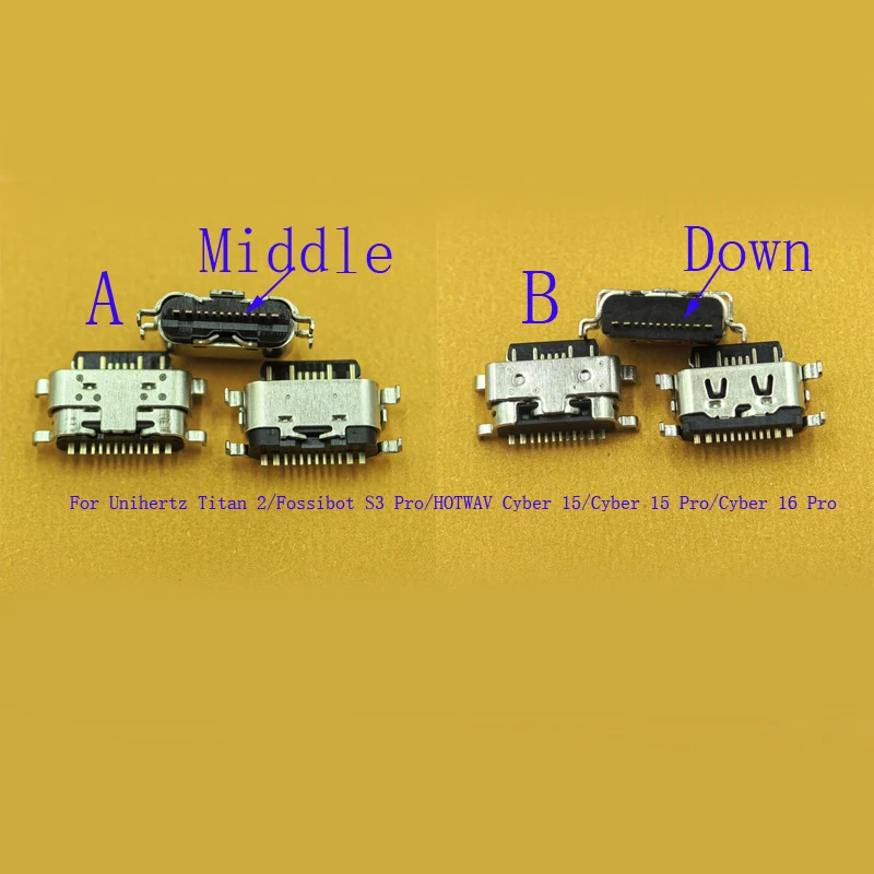 10-50-pecas-conector-dock-tipo-c-plugue-usb-carregador-para-unihertz-titan-2-fossibot-s3-pro-hotwav-cyber-15-16-cyber15-cyber16
