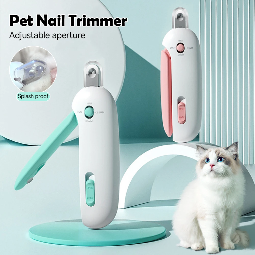 Pet Nail Clippers with Light Cat Manicure Tools Pet Specialized Nail Clippers Dog Beauty and Cleaning Products