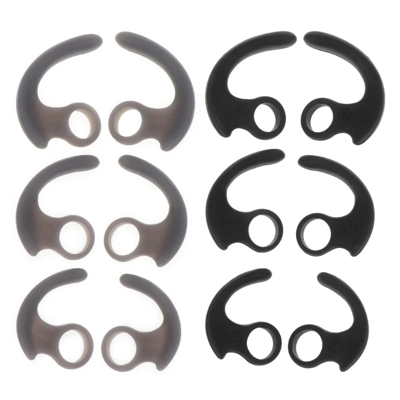 Silicone Earhooks for Sony MDR-XB50BS sp600n sp700n Sports Headphone,SML 3 Pair Replacement Soft Silicone Earbud Hooks Dropship