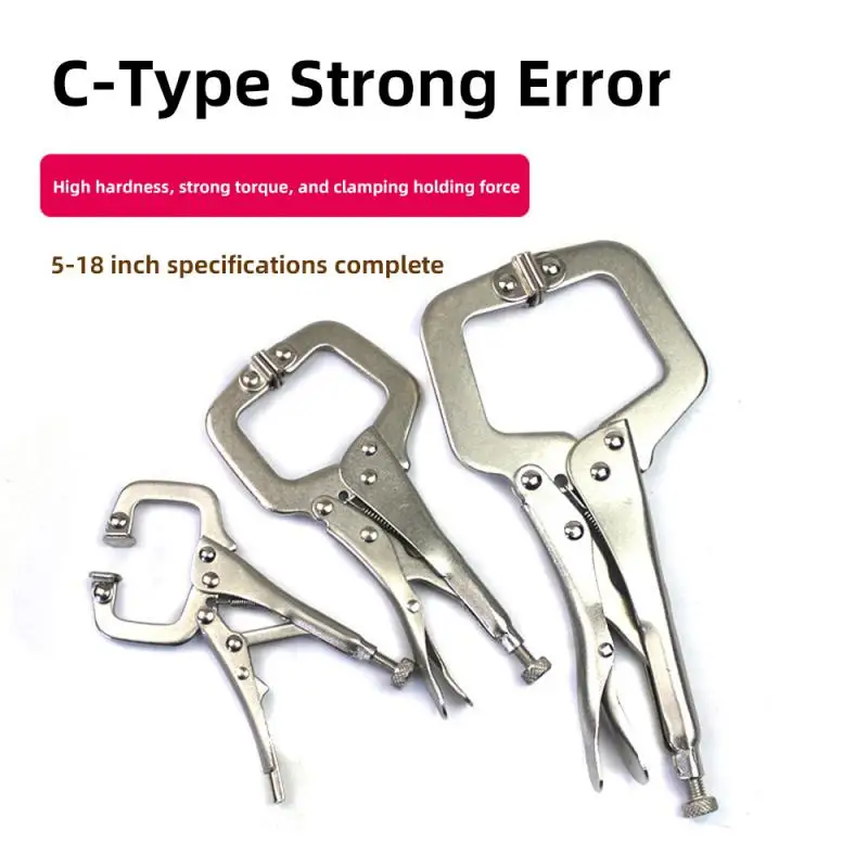 5/6.5/9/11 inch C Clamp weld Clip Woodwork Fix Plier Pad Wood Work Alloy Steel Hand Tool Pincer Tong Tenon Locator