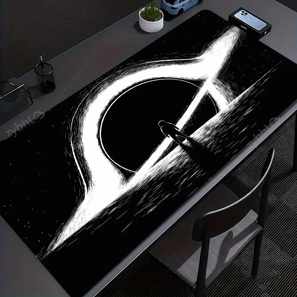 

Astronaut Black Hole Mouse Pad Large Gaming Accessory XXL Rubber Deskmat HD Non-Slip Computer Keyboard Mat Laptop Long Mousepad