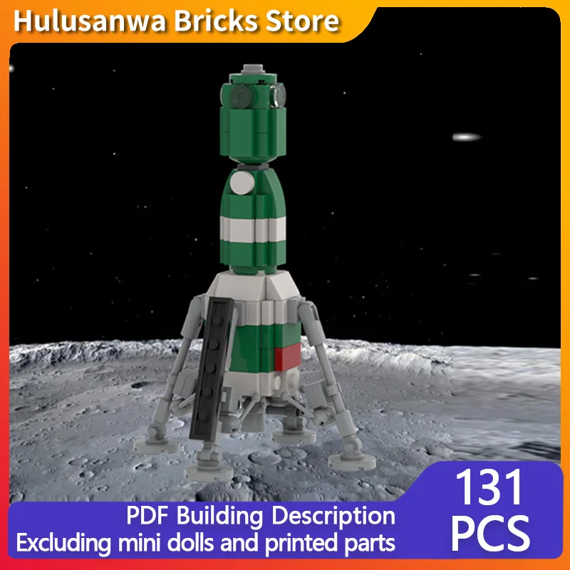 

Manned Landing Spacecraft Model MOC Building Bricks War Equipment Modular Technology Gifts Holiday Assemble Children Toys Suit