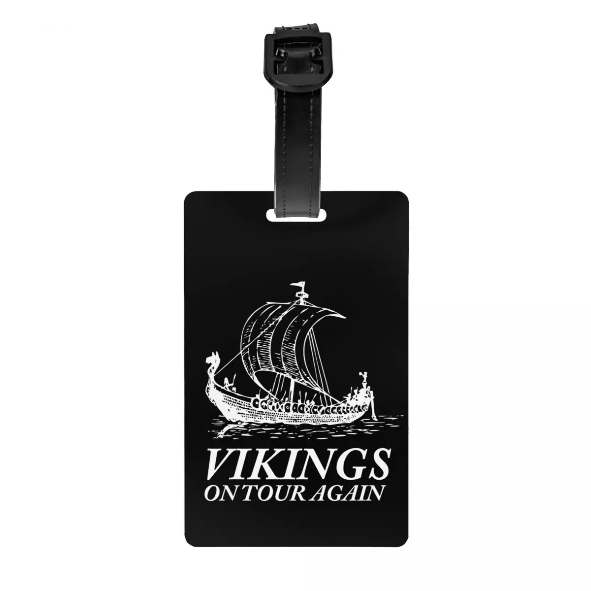 Wikinger Segeln Drachenboot Meer Luggage Tags for Suitcases Privacy Cover Name ID Card