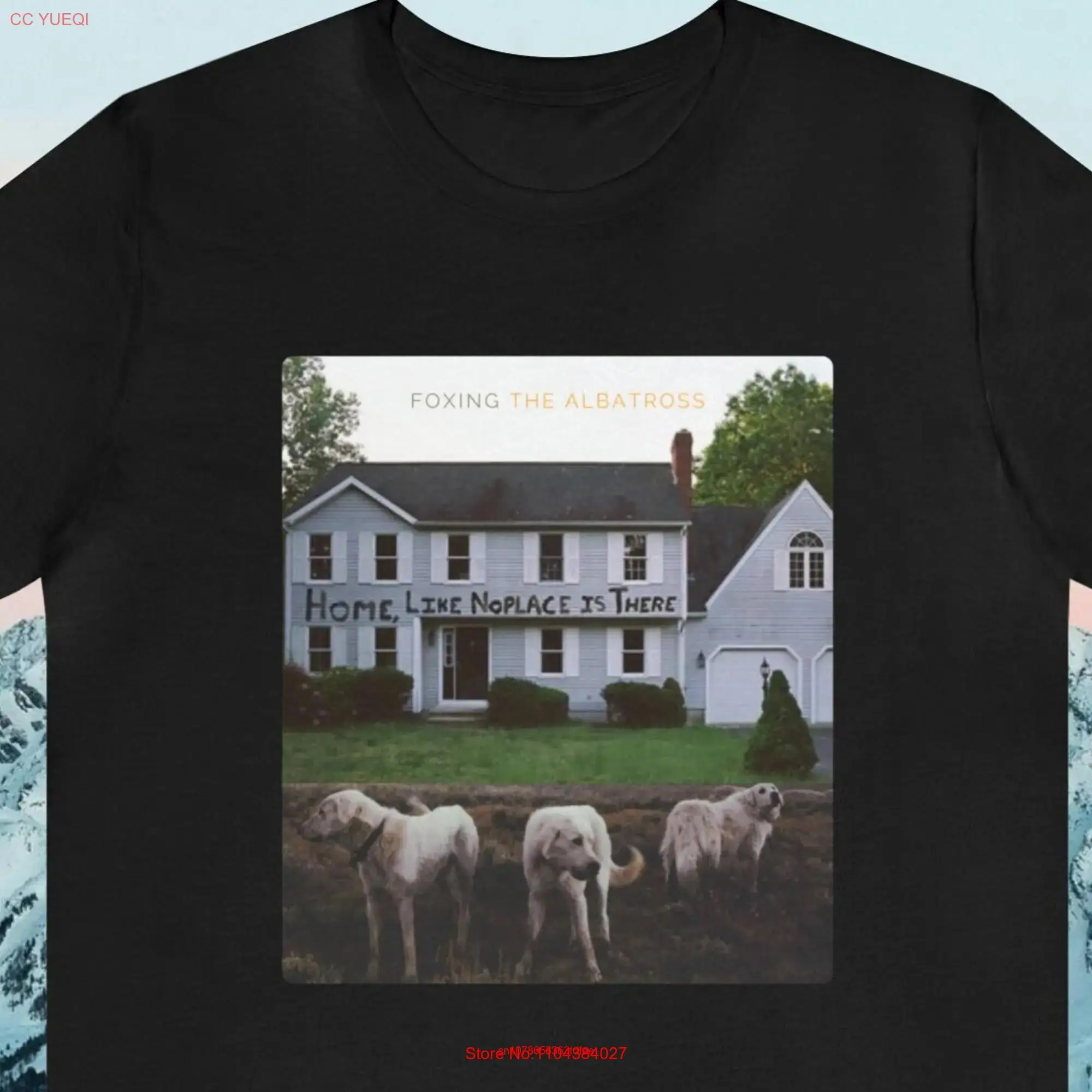 تي شيرت Foxing Hotelier للذكرى العاشرة من Albatross and Home Like No مكان هناك أكمام طويلة أو قصيرة