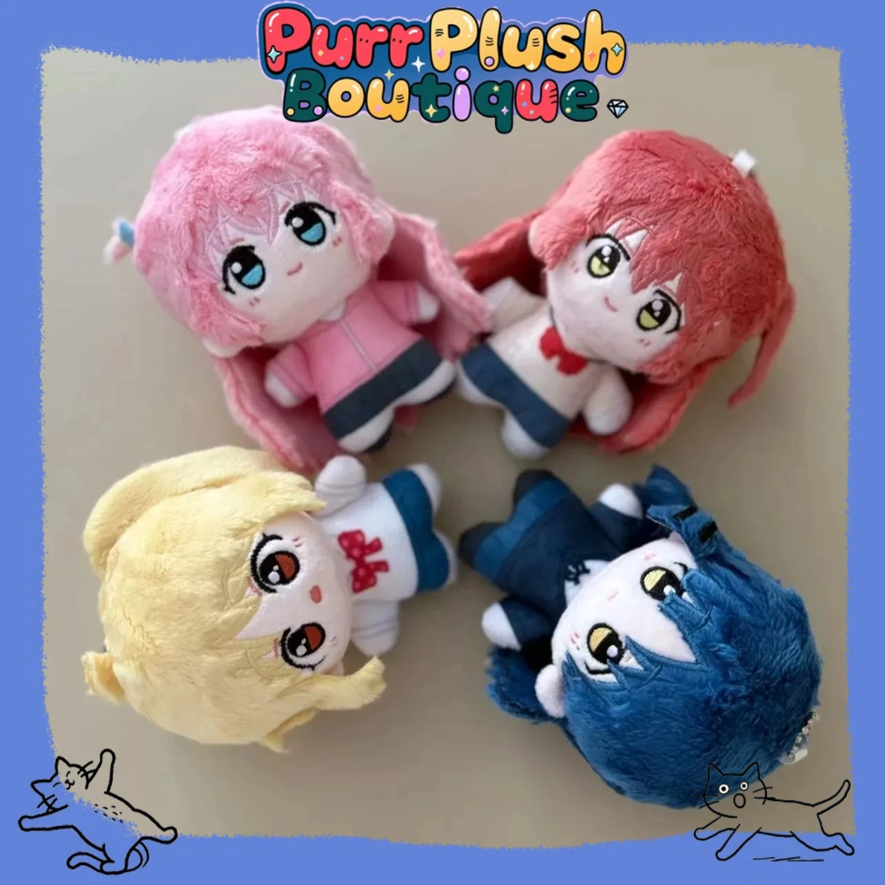 

10 см кукла мини аниме Bocchi The Rock Gotoh Hitori Ijichi Nijika Yamada Ryo Kita Ikuyo косплей плюшевая милая фигурка подарки