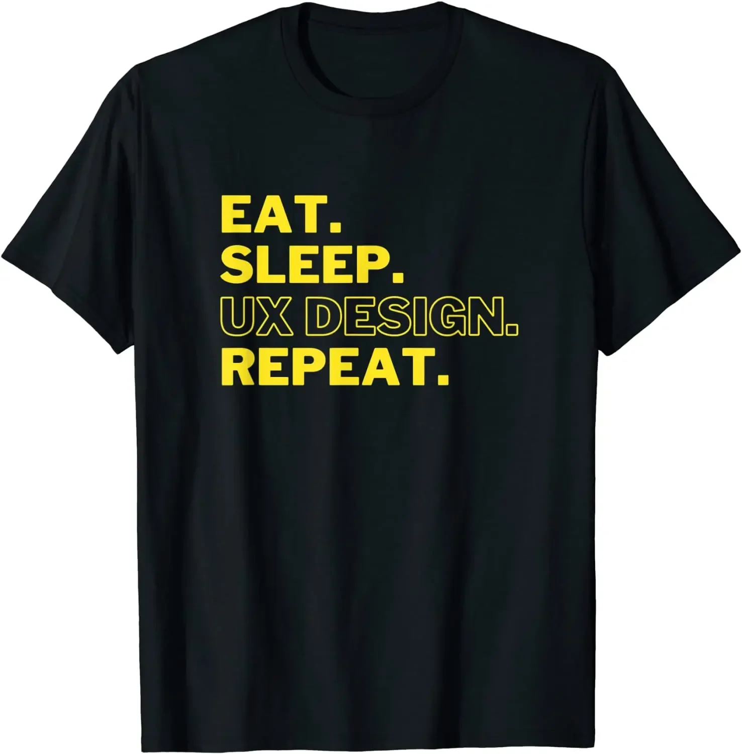 Graphic Designer UX UI Eat Sleep Ux Design Repeat T-Shirt  Harajuku Casual Punk Cool Streetwear Women  Tee T Shirts