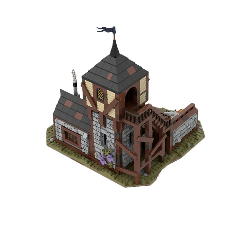 

MOC Building Blocks Street View Series Medieval Archers Range DIY Model Bricks Puzzle Toys Birthday Juguetes Gifts 1722PCS