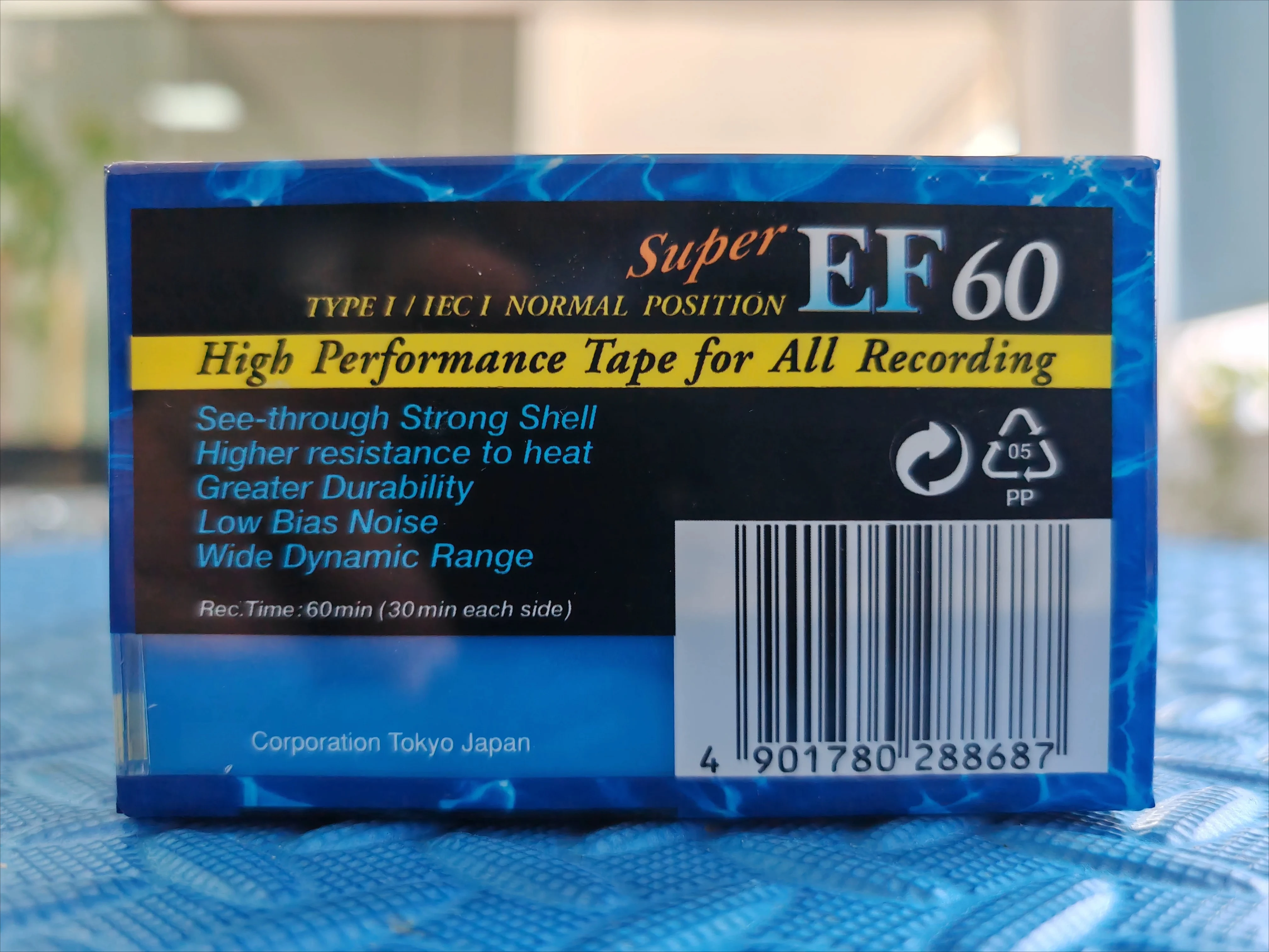 For SONY EF60 class with new unopened blank tape cassette collection nostalgia