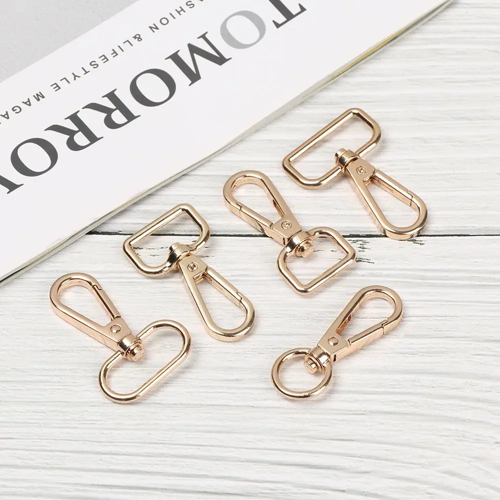 5Pcs 13/15/20/25mm Metal Bags Strap Buckles Lobster Clasp Collar Carabiner Snap Hook DIY KeyChain Bag Part Accessories