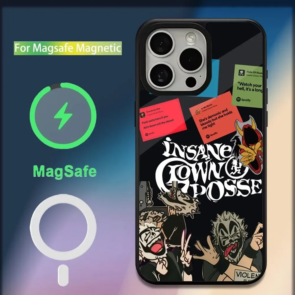 ICP Insane Clown Posse Band Phone Case For iPhone 16,15,14,13,12,11,Plus,Pro,Max,Mini Magsafe Magnetic Wireless Charging