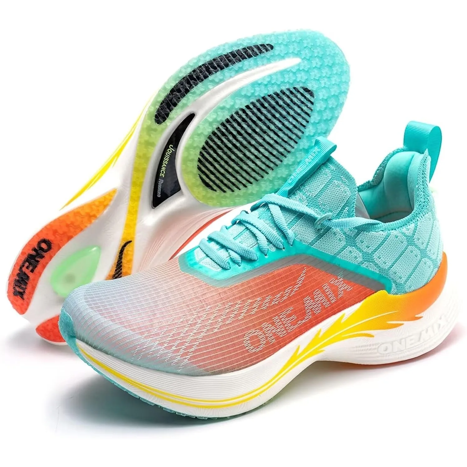 

Men's Road Running Shoes Marathon Running Shoes Carbon Fiber Plate Running Shoes Wide with Arch Support Lightweight Breathable S