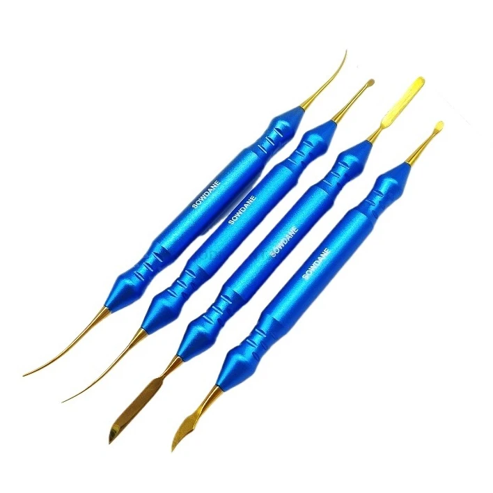 

G двойной кончик титановый наконечник стоматологический скульптурный нож лабораторный набор инструментов для резьбы по воску универсальный комплект лабораторный шпатель для смешивания