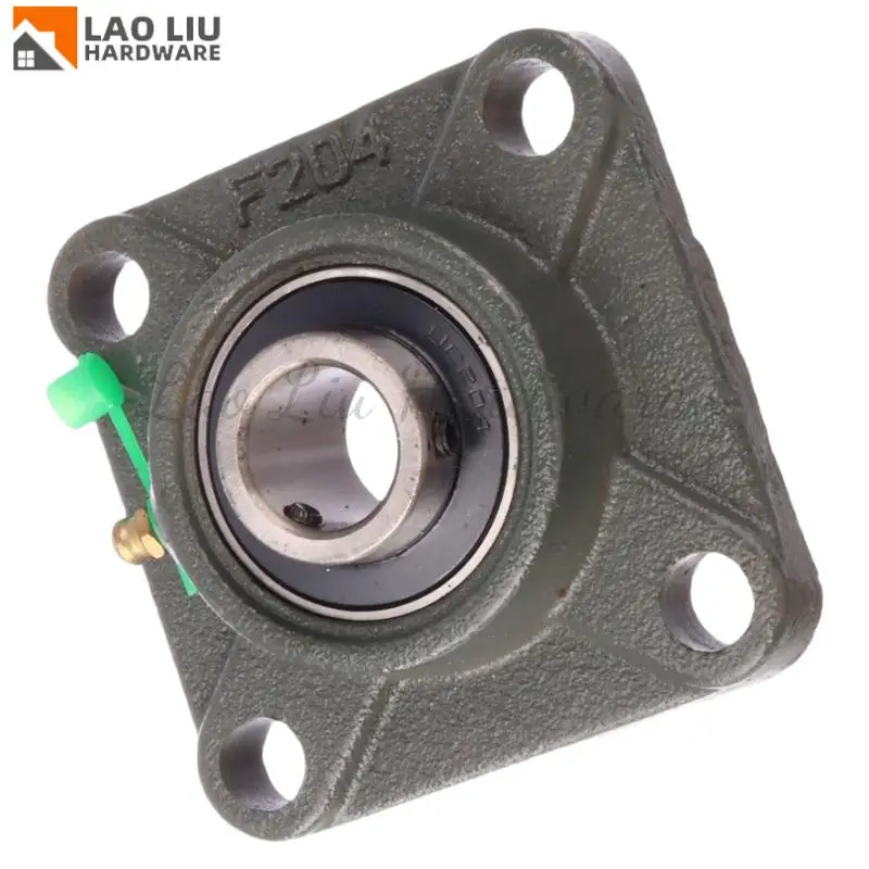 UCF204 подшипник 20 мм 4 болта установка отверстия подшипника квадратный фланцевый прокладка блок