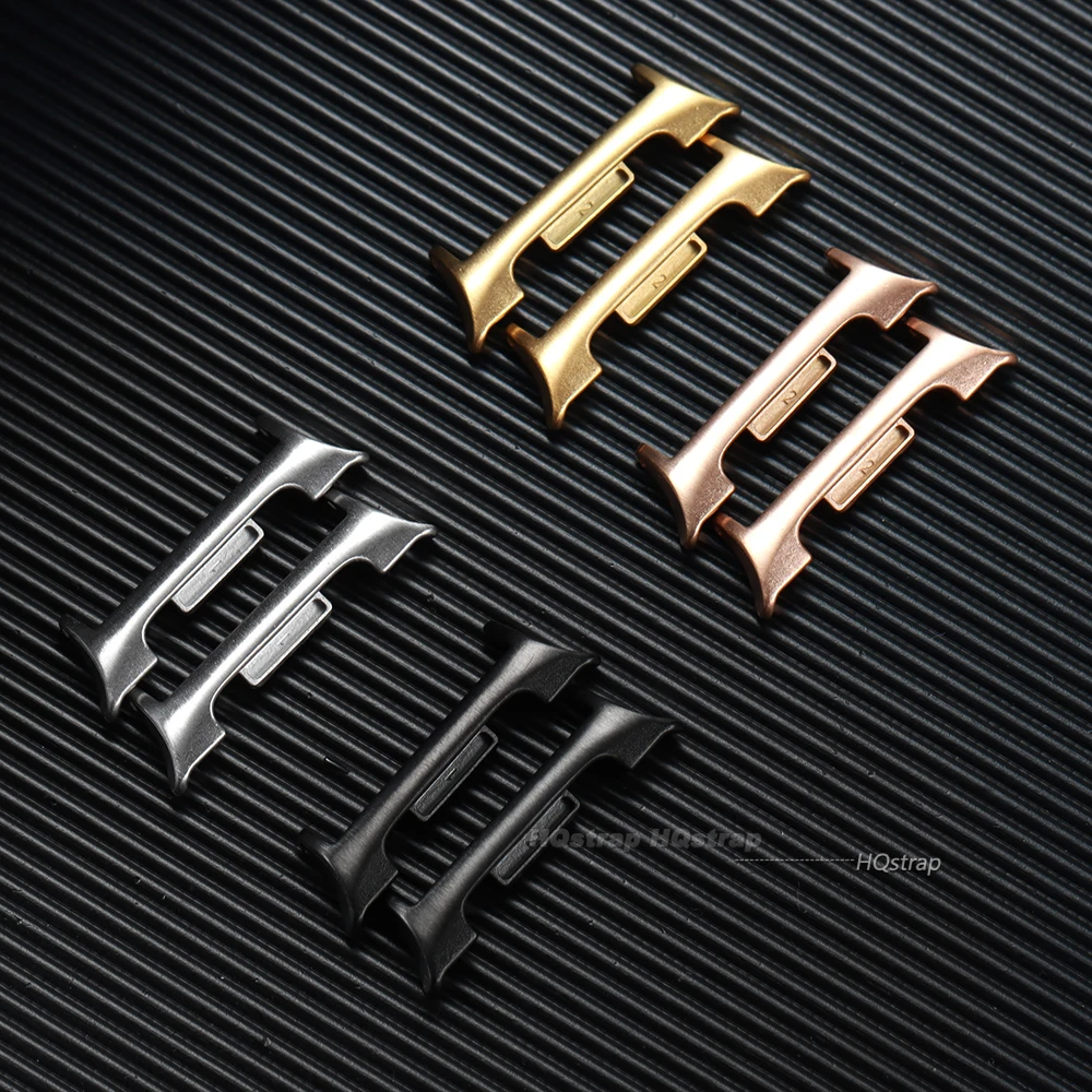 1Pair Adapter for Samsung Galaxy Watch 8 Classic Stainless Steel Watchband Connector for Galaxy Watch 20mm 22mm Metal Adapters