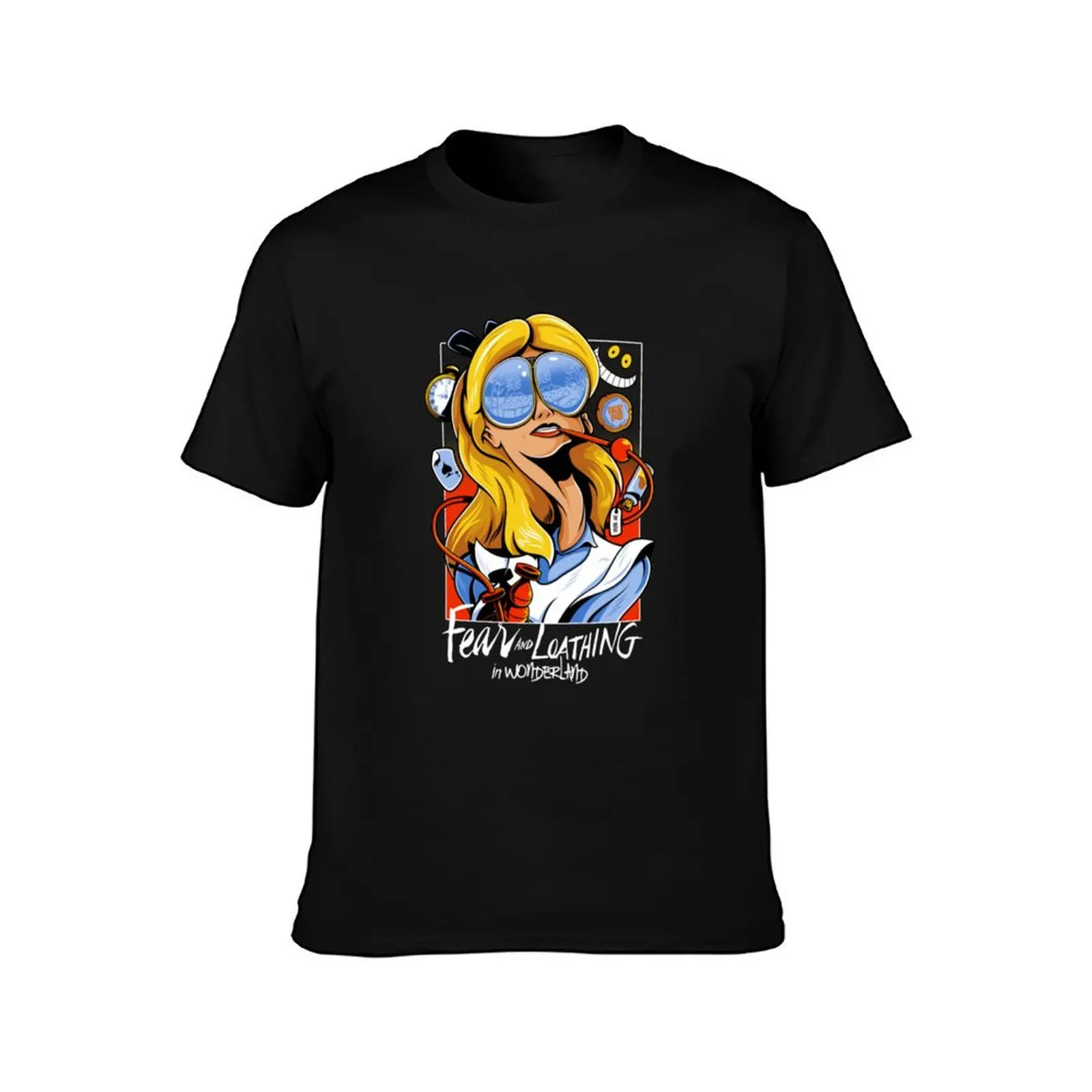 Fear and Loathing in Wonderland Shirt T-Shirt Breathable Workout Short Sleeve Top T-Shirt