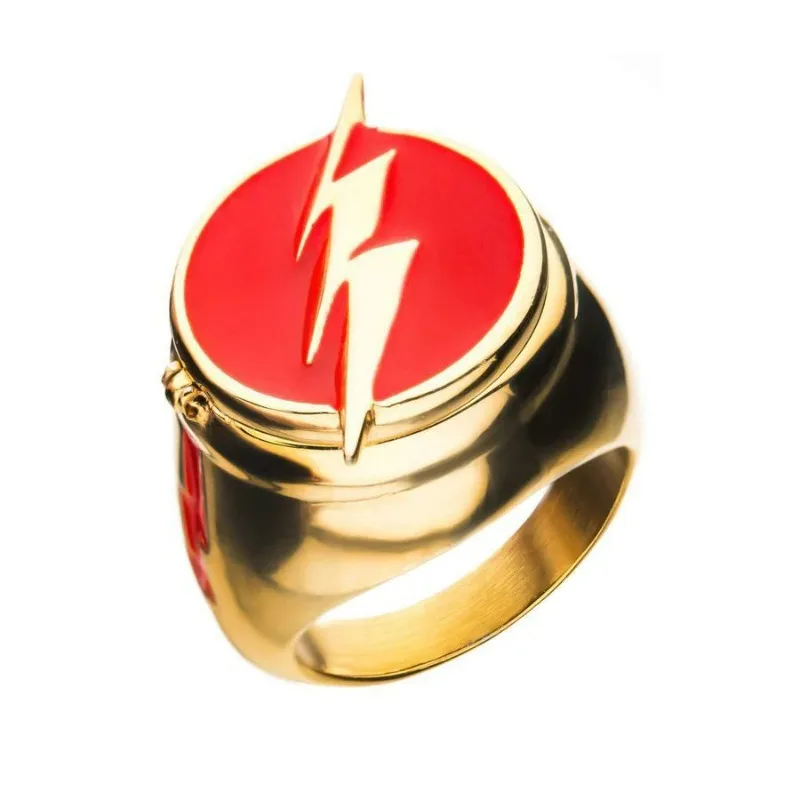 Lightning Pattern Jewelry with Flip Cover and Slide Cover Styles Copper Electroplated DIY Expo Decoration Support Items
