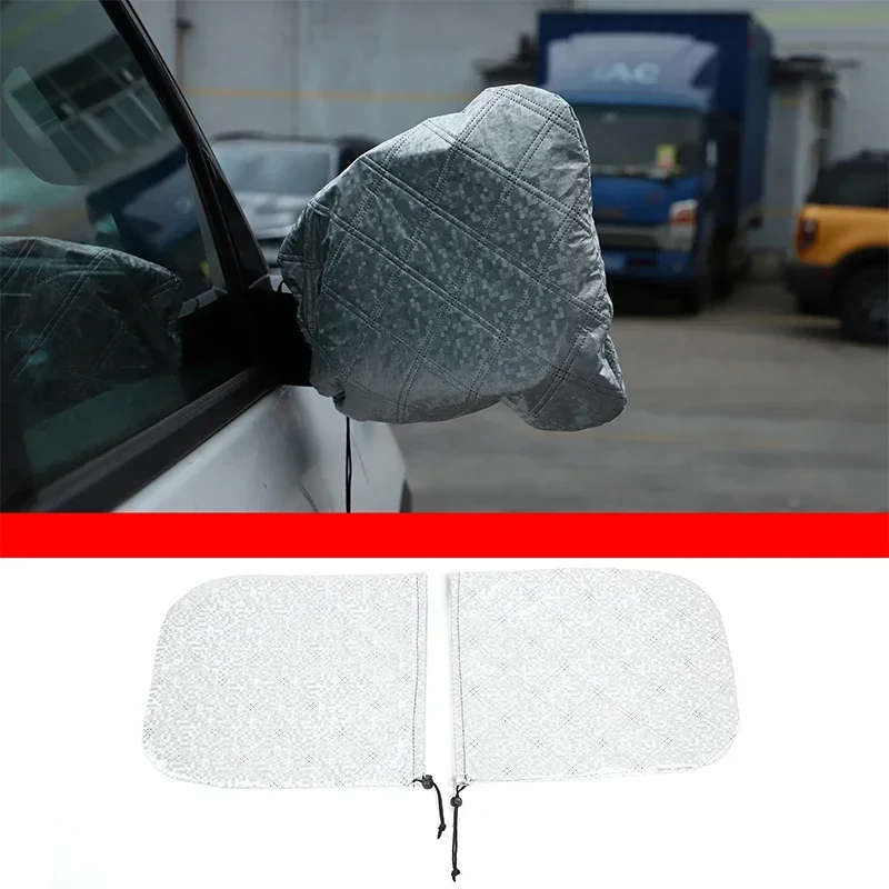 

For 2022-2024 Toyota Tundra/Sequoia silver car styling rearview mirror protective cover car exterior protection accessories 2PCS