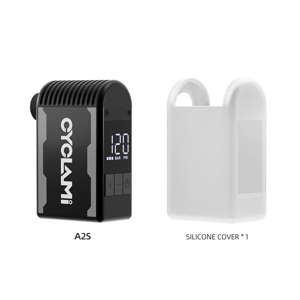 

A2S 120PSI Portable Bike Electric Air Pump MINI Fast Rechargeable Compressor Tire Inflator for Bicycle Digital Display