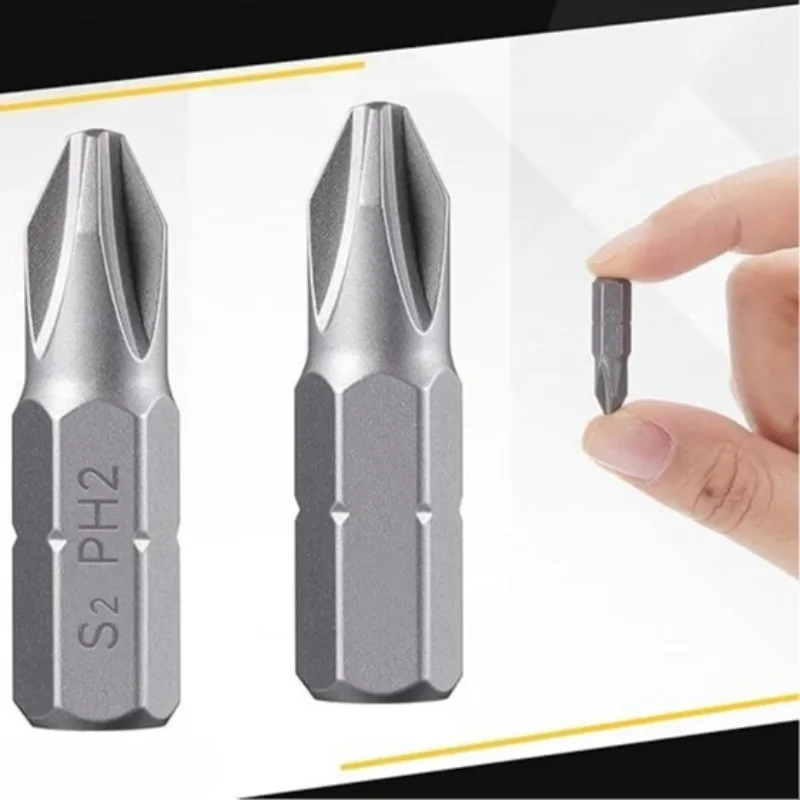 Magnetic Screwdriver Bits Mix Set 25mm Anti Slip Electric Hex Shank Driver Bit PH/PZ/SL/TT/T Short Impact Driver Bit Power Tools