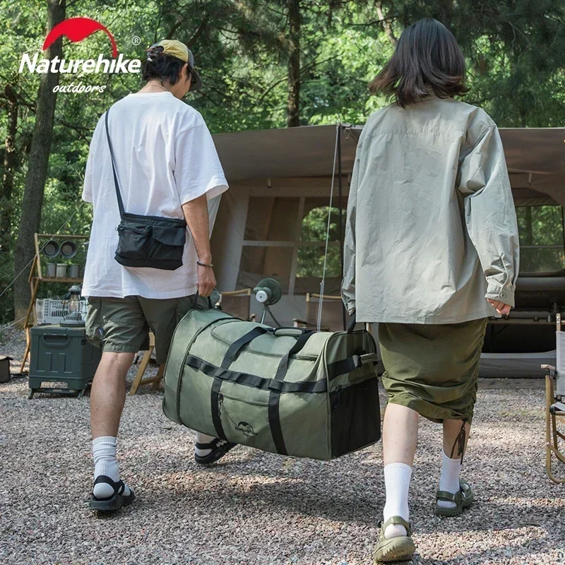 Borsa Naturehike XS03 Borsa trolley pieghevole da viaggio all'aperto Borse da campeggio per escursionismo ad alta capacità Borse da viaggio portatili