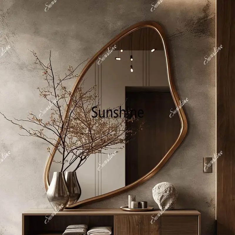 French special-shaped makeup mirror irregular shape living room decorative mirror dressing mirrorTJ