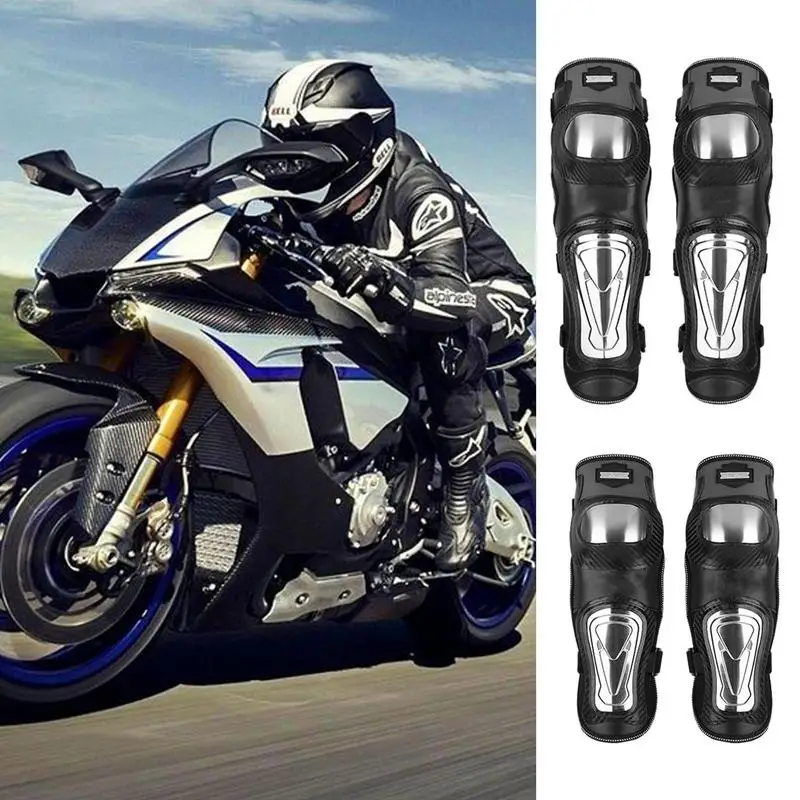 

Motorcycle Knee Pads Adjustable Stainless Steel Knee Pads Protective Elbow Guard Knee And Shin Guards Motorcycle Knee Cap Pads