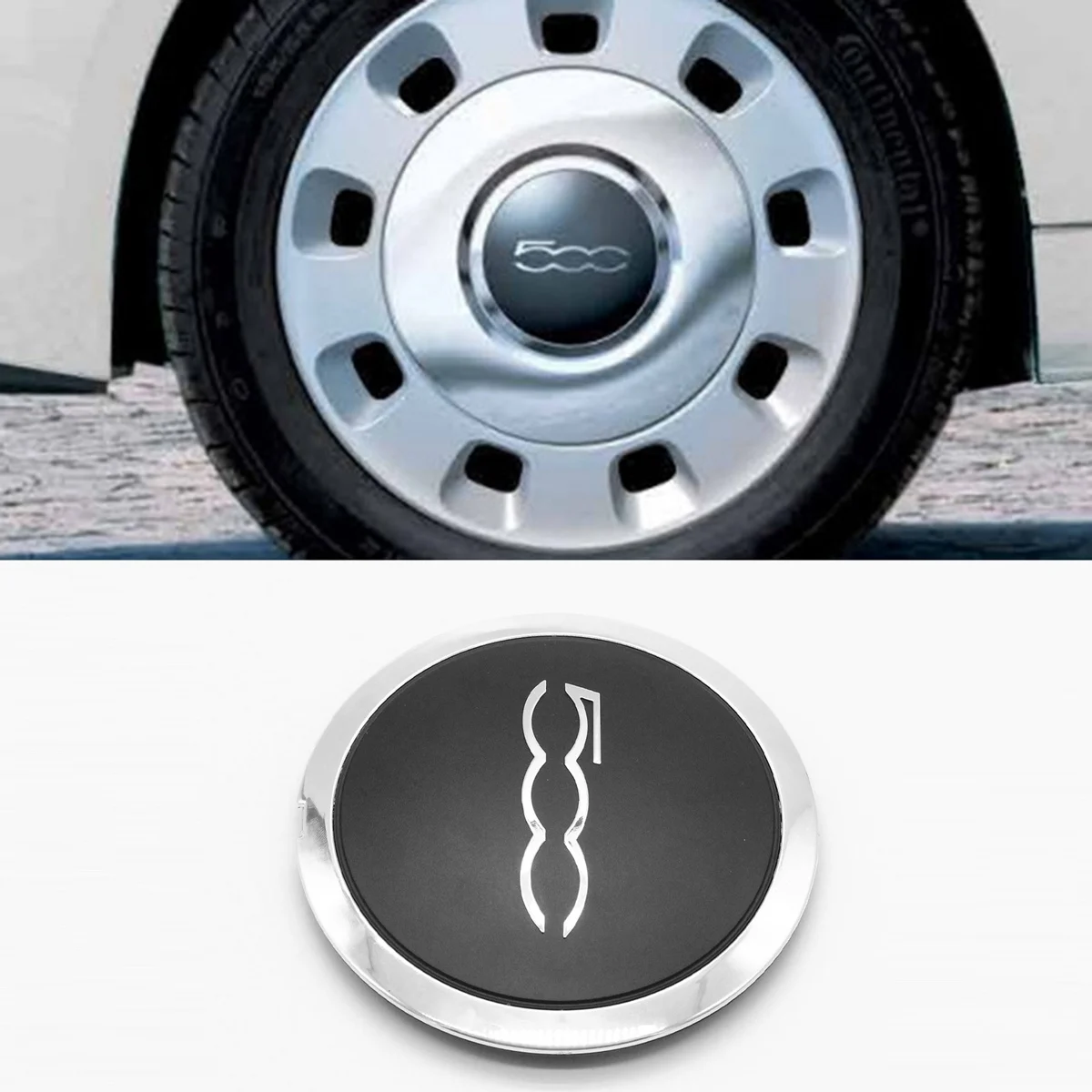 دقيق 133 مللي متر Hubcap لشركة فيات 500 عجلات مركز محور قبعات 68078419AC 68078421AC غطاء غبار 51884863