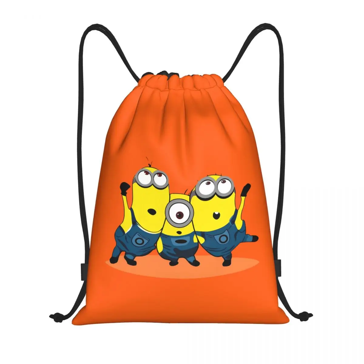 

Рюкзак на шнурке M-Minions для женщин и мужчин, спортивный спортивный рюкзак, складная желтая капсульная тренировочная сумка, мешок