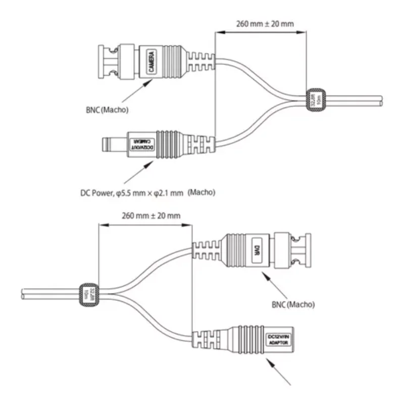 Cable Siam 50m CCTV Security Camera