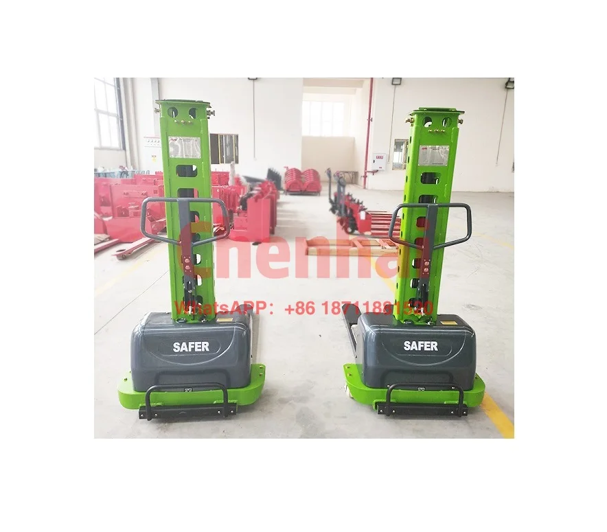 500Kg 1000kg Van Self -Loading Semi Electric Stacker Portable auto lift self loading pallet forklift with lithium battery