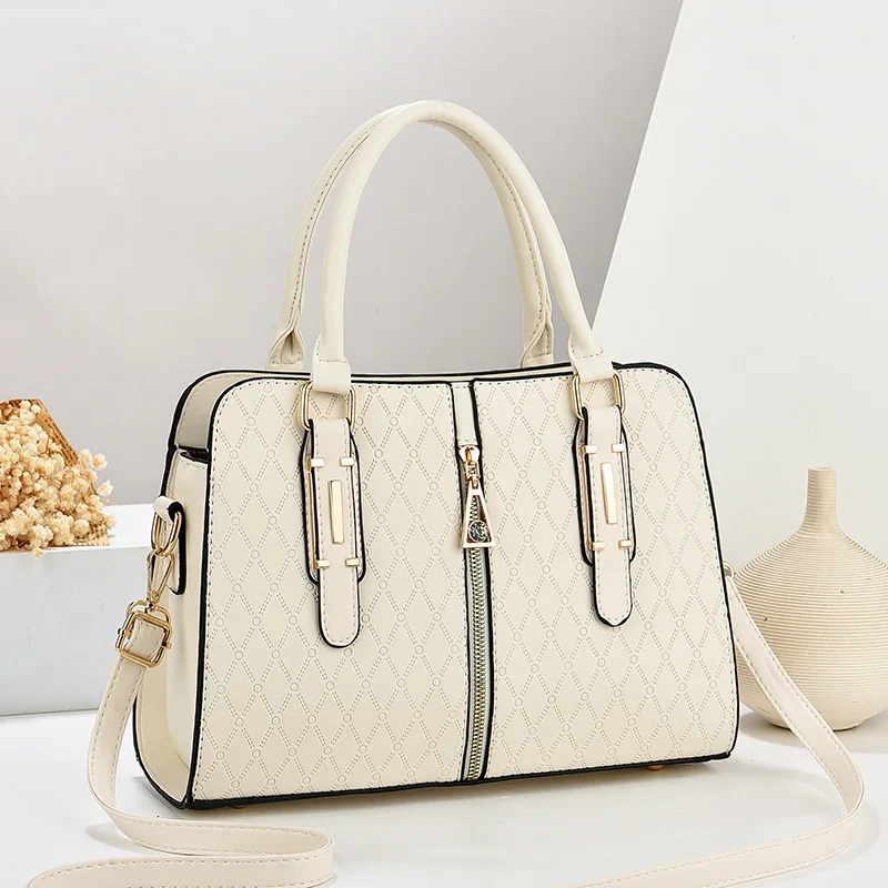 Nuevo bolso de mujer, bolso de hombro, bolso 2025, bolso principal informal de estilo extranjero, bolso cruzado de lona de gran capacidad, bolso de mano individual